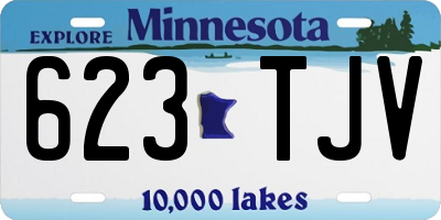 MN license plate 623TJV