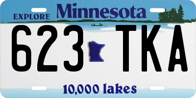 MN license plate 623TKA