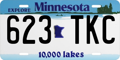 MN license plate 623TKC