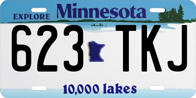MN license plate 623TKJ