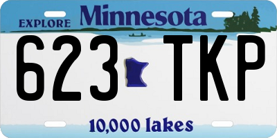 MN license plate 623TKP