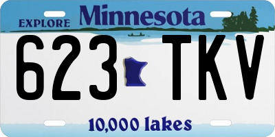 MN license plate 623TKV