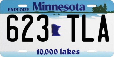 MN license plate 623TLA