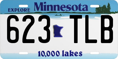 MN license plate 623TLB