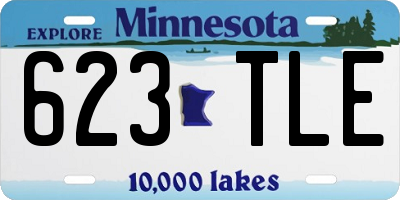 MN license plate 623TLE