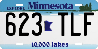 MN license plate 623TLF