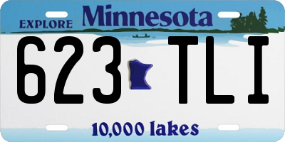MN license plate 623TLI