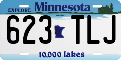 MN license plate 623TLJ