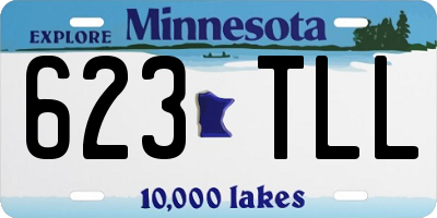 MN license plate 623TLL
