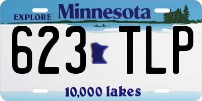 MN license plate 623TLP