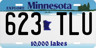 MN license plate 623TLU