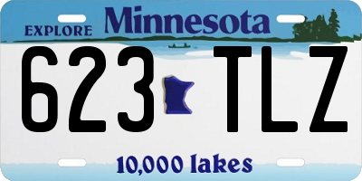 MN license plate 623TLZ