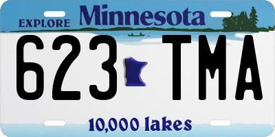 MN license plate 623TMA