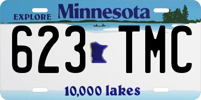 MN license plate 623TMC