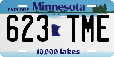 MN license plate 623TME