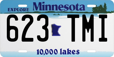 MN license plate 623TMI