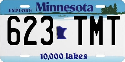 MN license plate 623TMT