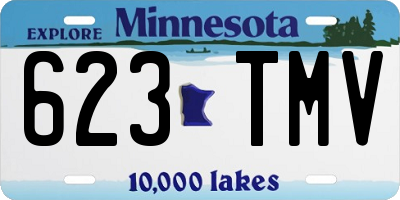 MN license plate 623TMV