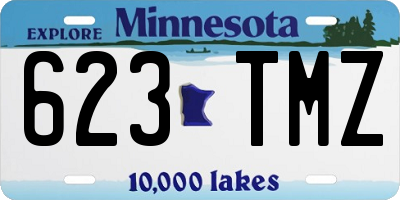 MN license plate 623TMZ