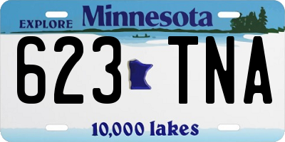 MN license plate 623TNA
