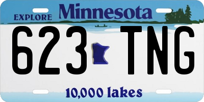 MN license plate 623TNG