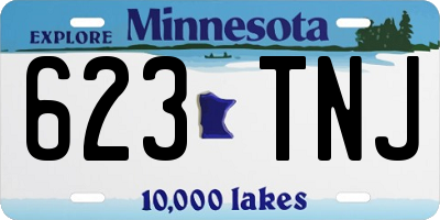 MN license plate 623TNJ