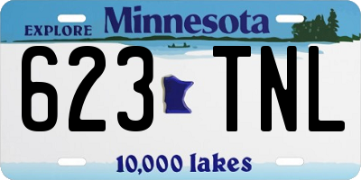 MN license plate 623TNL