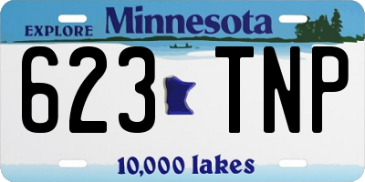 MN license plate 623TNP