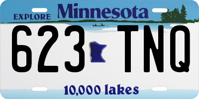 MN license plate 623TNQ