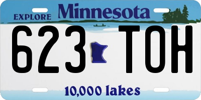 MN license plate 623TOH