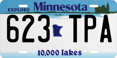 MN license plate 623TPA