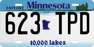 MN license plate 623TPD