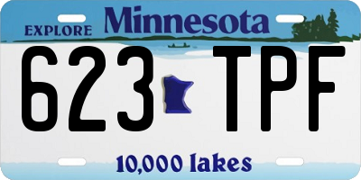 MN license plate 623TPF
