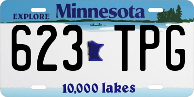 MN license plate 623TPG