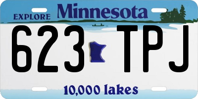 MN license plate 623TPJ