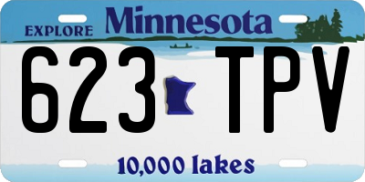 MN license plate 623TPV