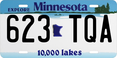MN license plate 623TQA