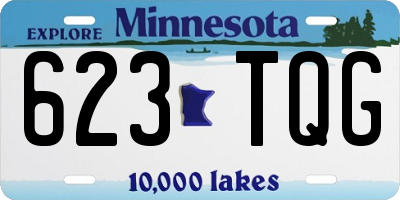 MN license plate 623TQG