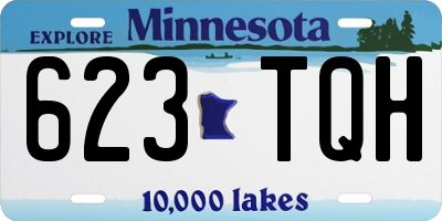 MN license plate 623TQH