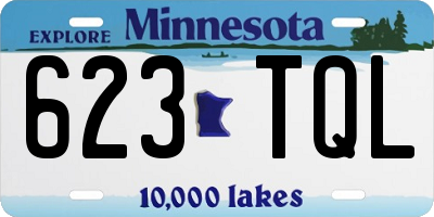 MN license plate 623TQL