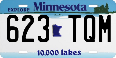 MN license plate 623TQM