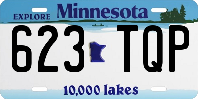 MN license plate 623TQP