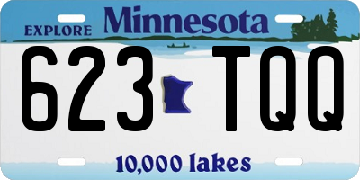 MN license plate 623TQQ