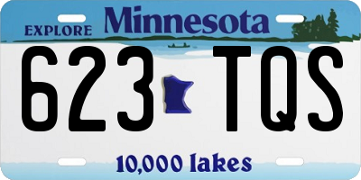 MN license plate 623TQS