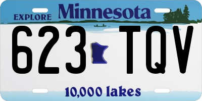 MN license plate 623TQV