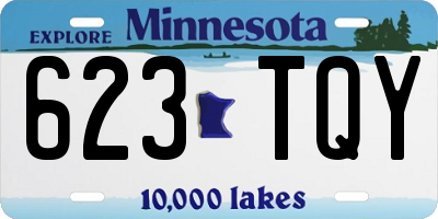 MN license plate 623TQY