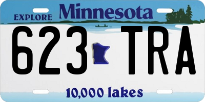 MN license plate 623TRA