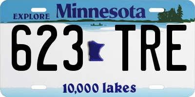 MN license plate 623TRE