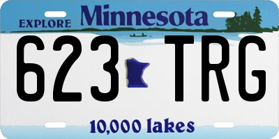 MN license plate 623TRG