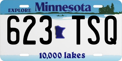 MN license plate 623TSQ